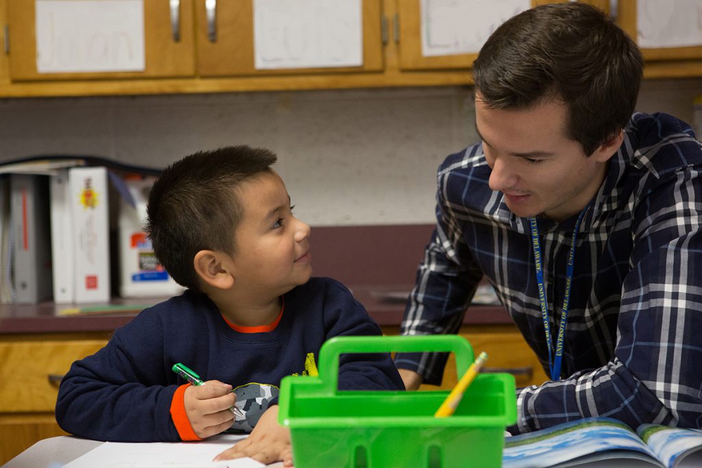 UD student teaches boy