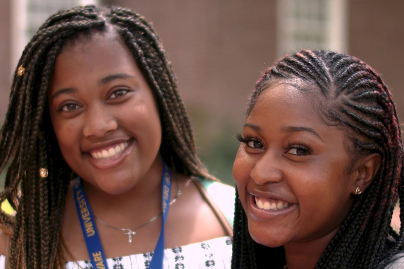 Two students in the Teachers of Tomorrow Pipeline Program